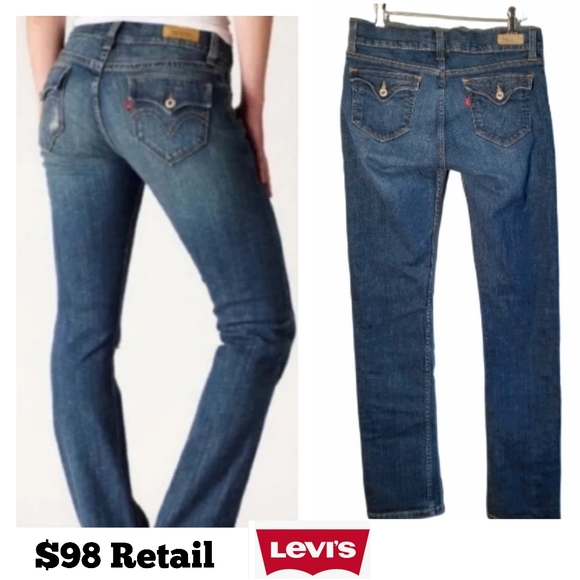 Levi's Denim - Levis 542 $98 Pencil Jeans Size 10 Denim Button Flap Back Pockets FINAL PRICE!